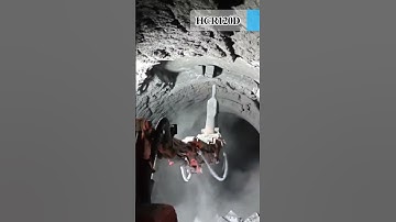 Application of Demolition Robot HCR120D in Rotary #demolitionrobot #hydraulicbreaker  #brokk