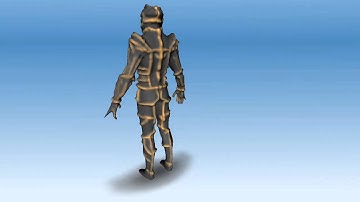 Gold and Black Armor- 123d Sculpt