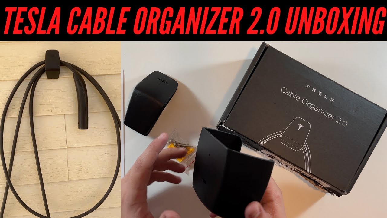 Tesla Cable Organizer 2 0 Unboxing And Setup 