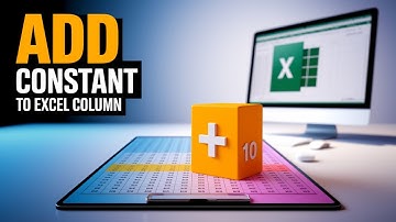 How to add a constant value to a column in Excel