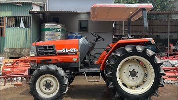 Máy cày bãi Kubota Gl27 số cơ nguyên bản.Hai cầu trợ lực lái đẹp xuất sắc