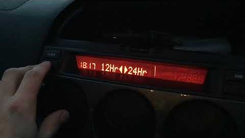 How to set clock in Mazda 6 TS, Ustawienie zegara w Mazda 6 TS