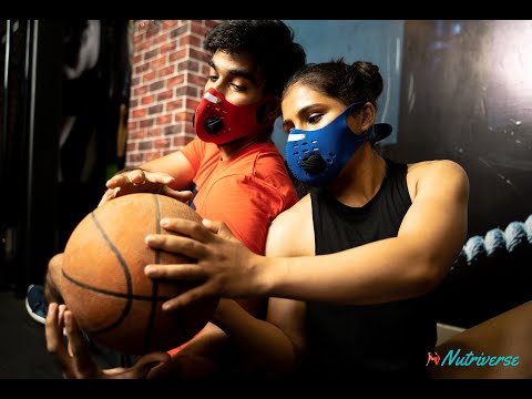 Nutriverse Sports Mask–KN95 Protection–5-Layer Filter Mask–Gym Mask for Men Women – Reusable