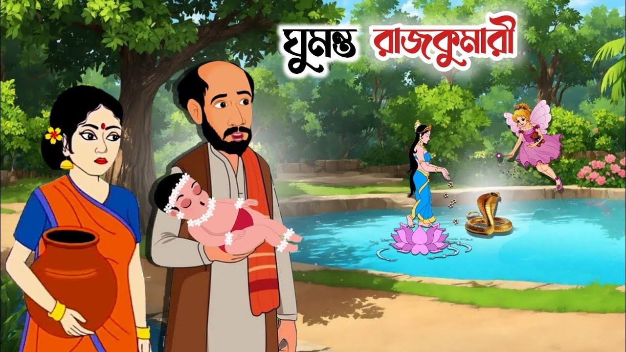 ঘুমন্ত রাজকুমারীর ভাগ্য | Bengali Moral Stories Cartoon | Rupkothar Golpo 