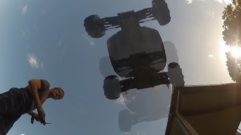 FAST Team Associated RC8 Brushless 1:8 scale Rc buggy with grass tires FPV GoPro view