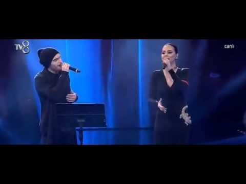 O Ses Türkiye Elnur Hüseynov Ebru Gündeş yarı final şarkısı - Ay Qız (17.02.2015)