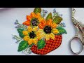 Hand Embroidery: Flowers Sunflowers