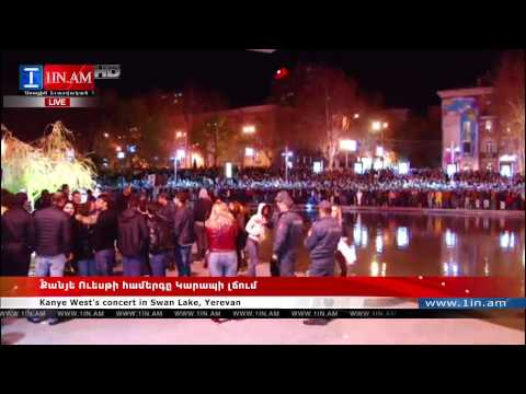 Kanye West's Live Performance in Downtown Yerevan Swan Lake - Armenia, April 13, 2015 Yerevan