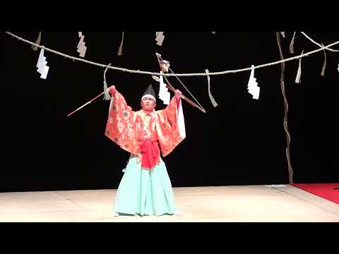 御嶽流 天孫降臨 吉田八幡宮 耕す里の神楽 研修舞 (於)グランツ竹田