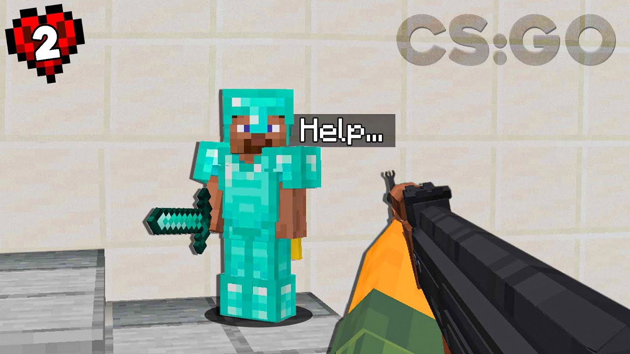 I Recreated CS:GO in Minecraft Hardcore! - YouTube