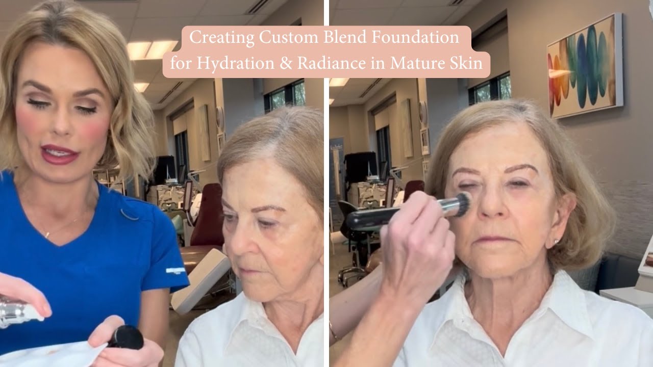 Creating Custom Blend Foundation for Hydration & Radiance in Mature Skin