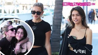 Madison Beer & Isabella Jones Share A Playful Kiss While Leaving Lunch At Croft Alley 10.21.19