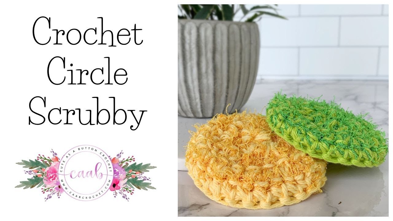 Crochet Pattern PDF, Crochet Scrubby Pattern, Scrubbies, Round Scrubby,  Textured Crochet, Quick Crochet, Summer Spiral Scrubby Pattern 