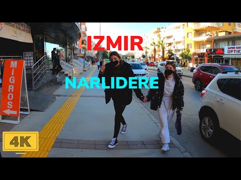 IZMİR WALK I Narlıdere Walking Tour - Turkey 4K