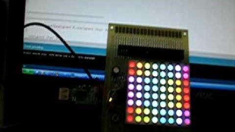 Full color RGB matrix with PWM controlled by Aduino
