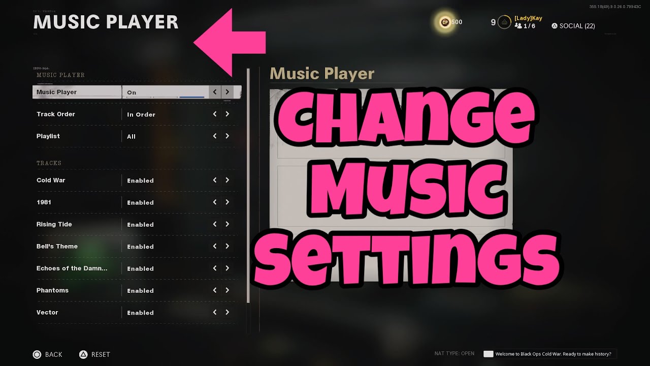 Call of Duty Black Ops Cold War How To Change Music Music Player