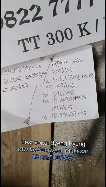 Test suara klakson Byeng Byeng