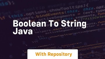 boolean to string java