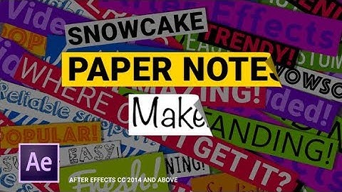 Paper Notes Maker - Titles and Lower Thirds | After Effects Template | Videohive #Videohive