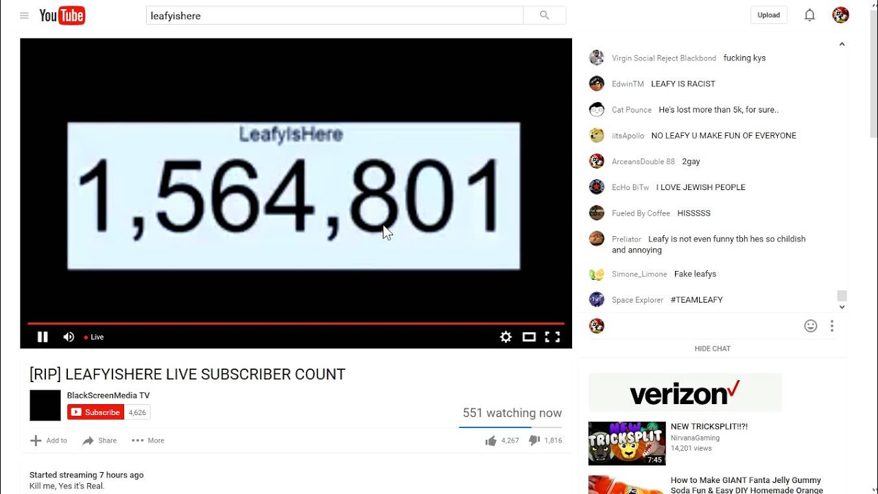 LeafyIsHere Sub Count