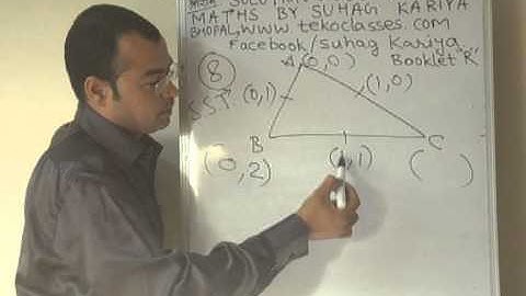 www.mathsbysuhag.com JEE MAIN SOLUTION BY SUHAG KARIYA WWW.TEKOCLASSES.COM 07.04.2013 QUE. NO. 8