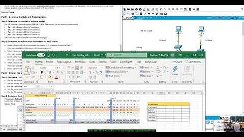 CCNA ITN - 11.9.3 Packet Tracer - VLSM Design and Implementation Practice