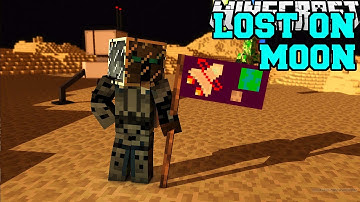 Minecraft  LOST ON THE MOON!   HIDDEN BUTTONS 4   Custom Map