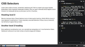 The CSS Layout Workshop: Basic Selectors