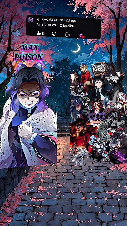 Shinobu vs 12 Kizuki Demons who is strongest ❓ #demonslayer #kny #anime