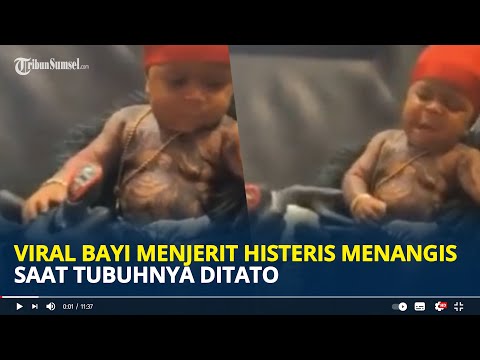VIRAL Bayi Menjerit Histeris Menangis saat Tubuhnya Ditato, Publik Layangkan Kecaman Keras