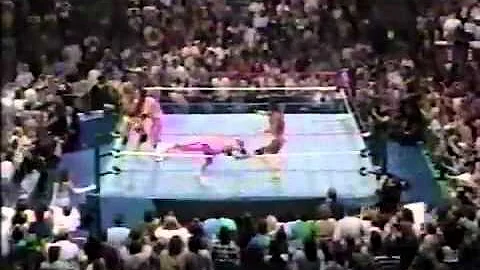 WWF Hulk Hogan saves Macho Man Randy Savage Oh Yeah!