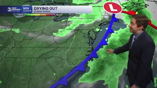 First Warning Forecast: More rain Sunday, drying out Monday First Warning Forecast: More rain Sunday, drying out Monday