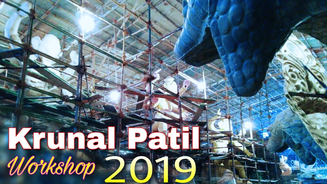 Tallest GANAPATI Mumbai | Krunal Patil Workshop 2019 | Height 34 Feet | GANPATI