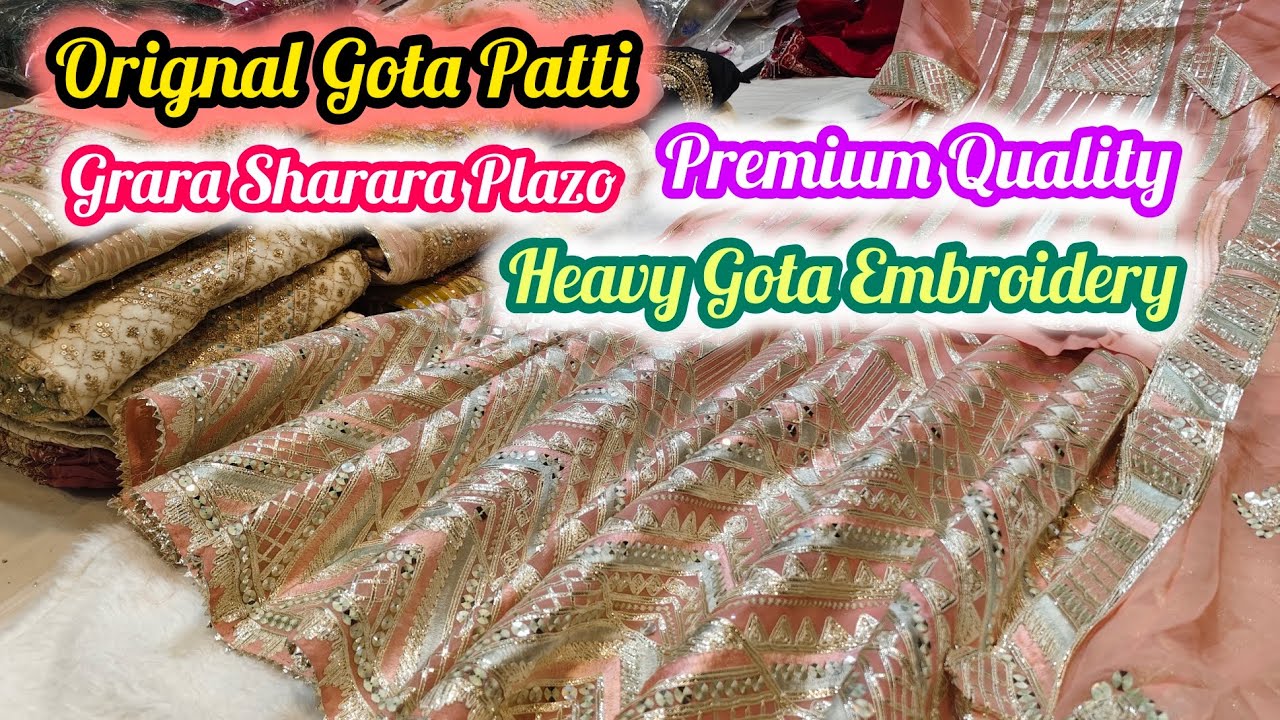 Pure Gotapatti Skirt Plazo Garara Heavy Embroidery Primium Quality ❤️
