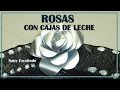 ROSAS CON CAJA DE LECHE