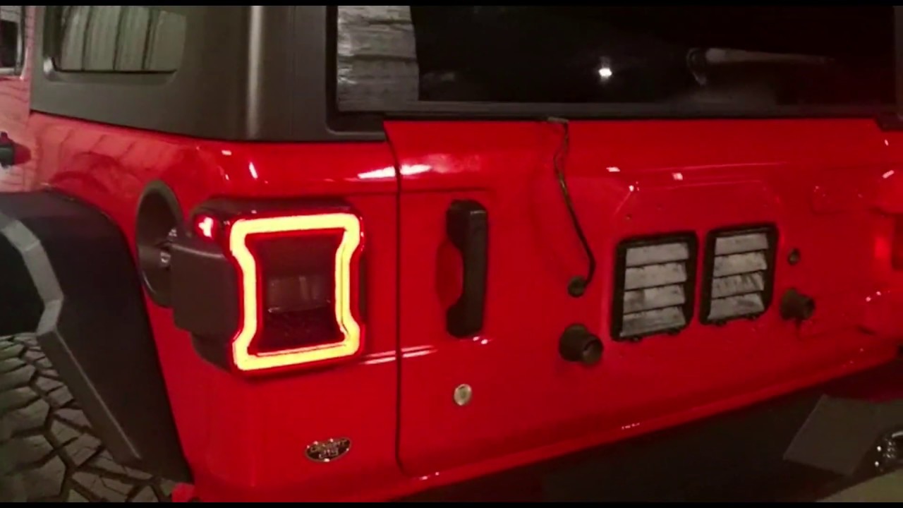 Smoked LED Tail Lights for Jeep Wrangler JL 2018+ - JPFEDERATION