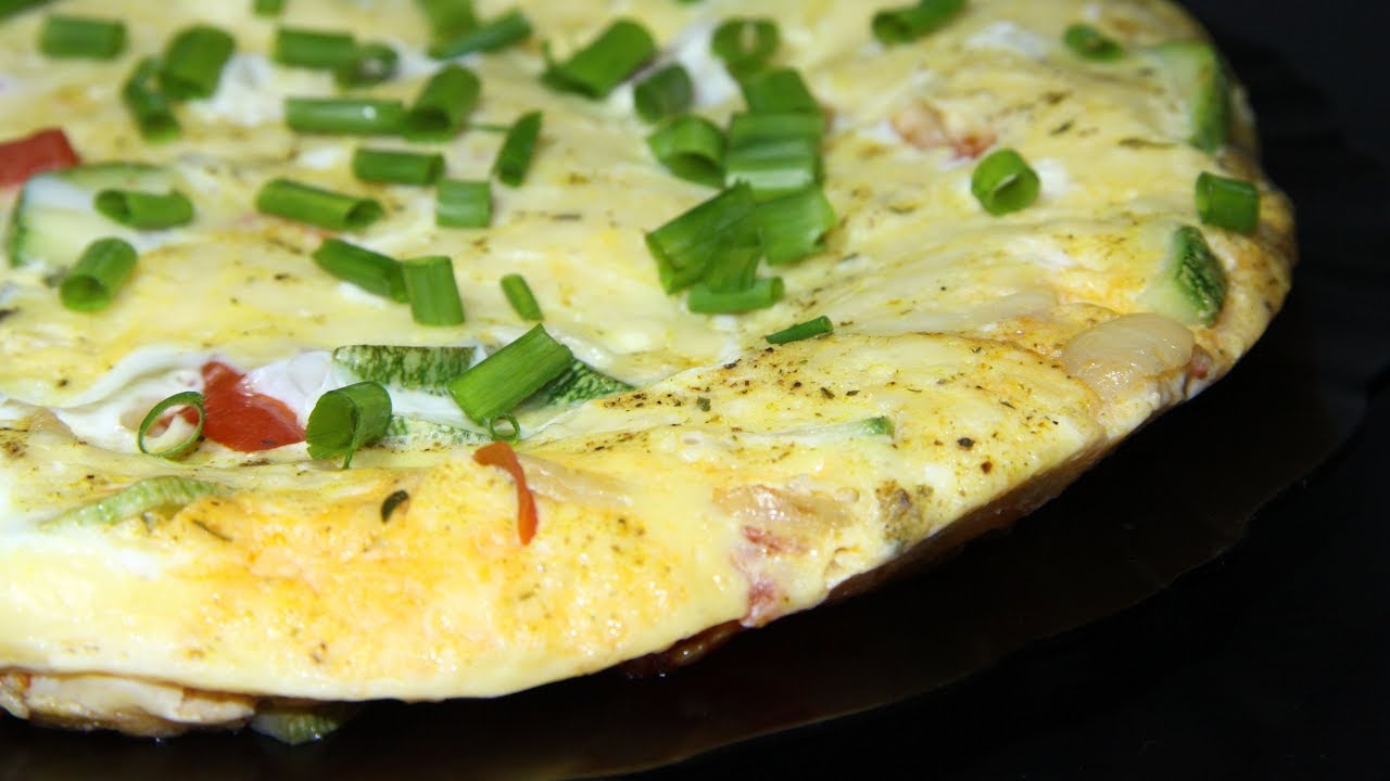 Фриттата с кабачками на сковороде. Вкусный рецепт - YouTube
