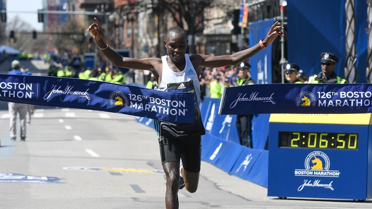 Evans Chebet Wins 2022 Boston Marathon In 2:06:51 - YouTube