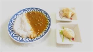 カレーセット　Kracie popin cookin　Japanese sweets to homemade croquette and curry