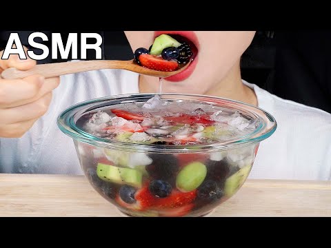 ASMR TikTok &amp;quot;Nature&amp;#39;s Cereal&amp;quot; Fruits in Coconut Water 네이처스 시리얼 먹방 Eating Sounds Mukbang