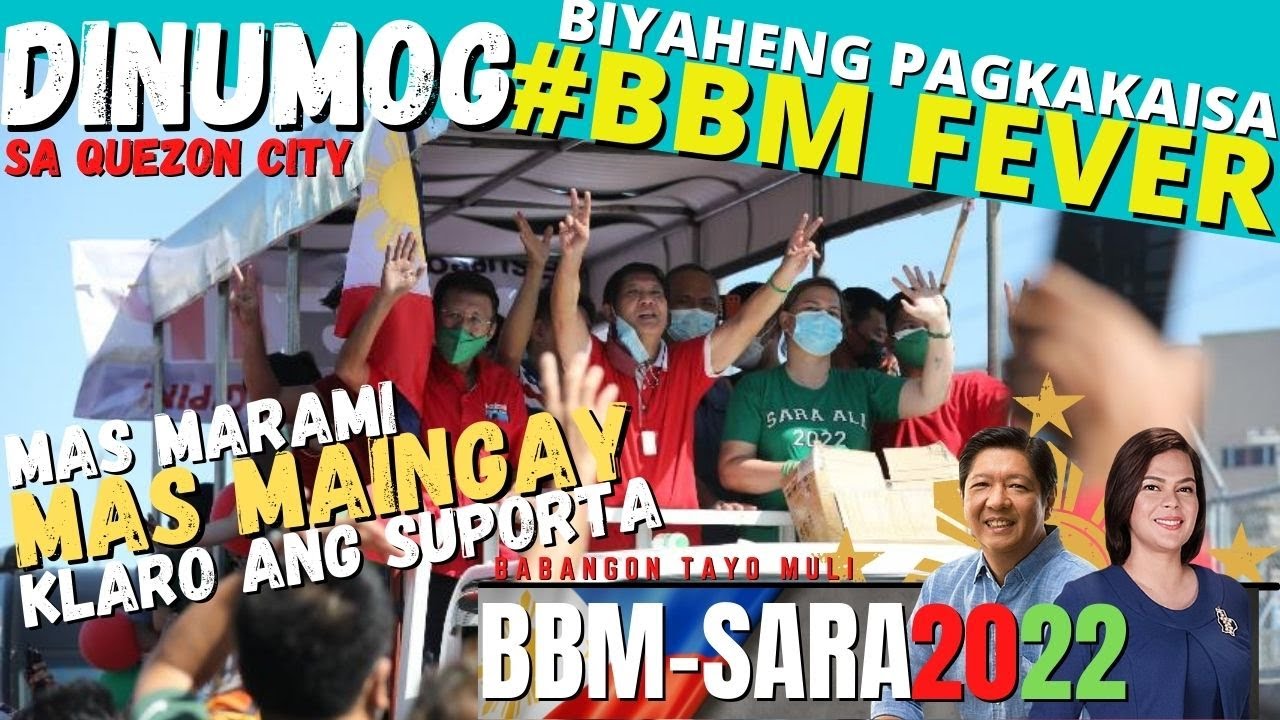 Unity Ride Bbm BBM SARA UNITY RIDE SA QUEZON CITY DINUMOG at TOTOONG DINAGSA ...