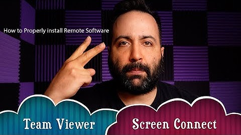 How to install Remote Software for Mac (Screen Connect/Team Viewer)!