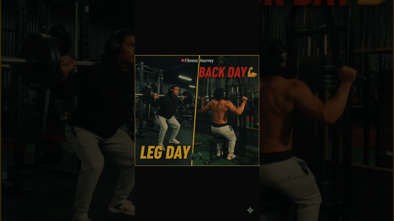 leg day and back day 💪💪 