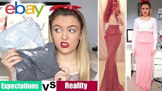 Trying On $3 Prom Dresses I Bought From Ebay! *DISASTER*