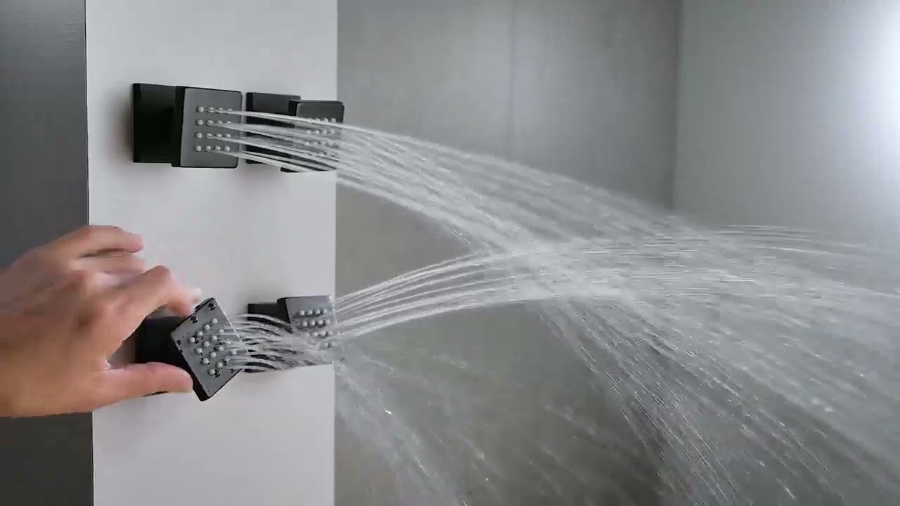 Bostingner Adjustable Flow Shower Body Spray Jets 2 Inch Square