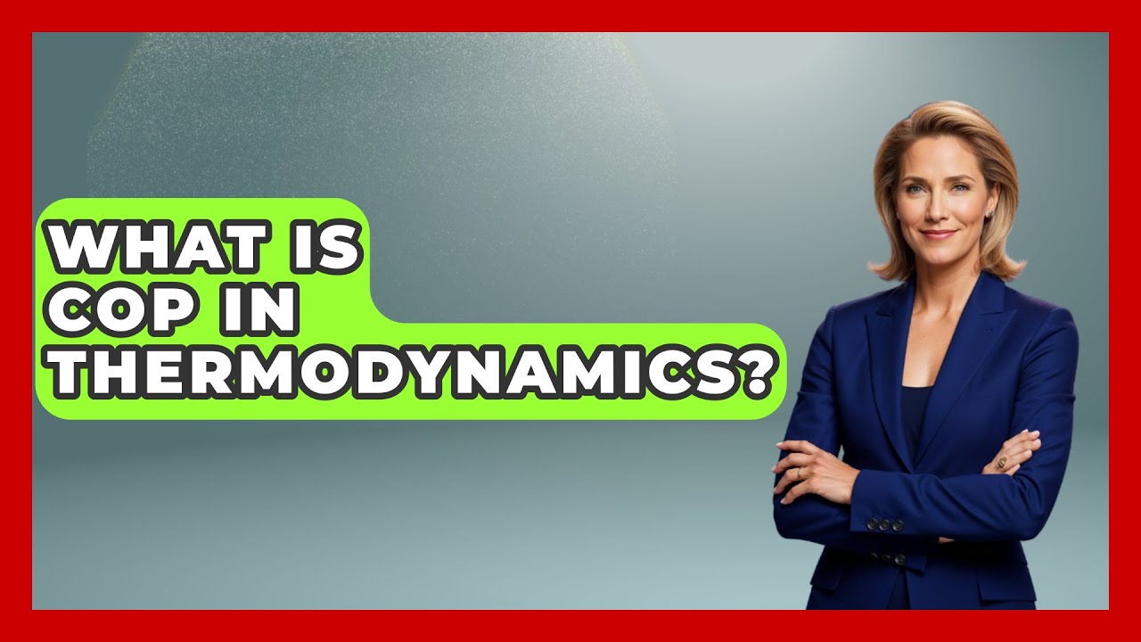 What Is COP In Thermodynamics? - Chemistry For Everyone
