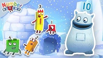 ❄️ Cold Weather Counting ⛄ | Maths Cartoons for Kids | Full episodes - 12345 | @Numberblocks
