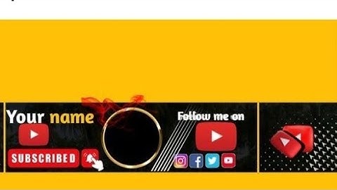 How to put youtube banner 