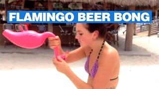 Flabongo - Pink Flamingo Beer Bong