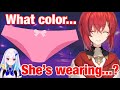 Lize accidentally reveals Ange’s pantie color 【Ange Katrina/Lize Helesta】